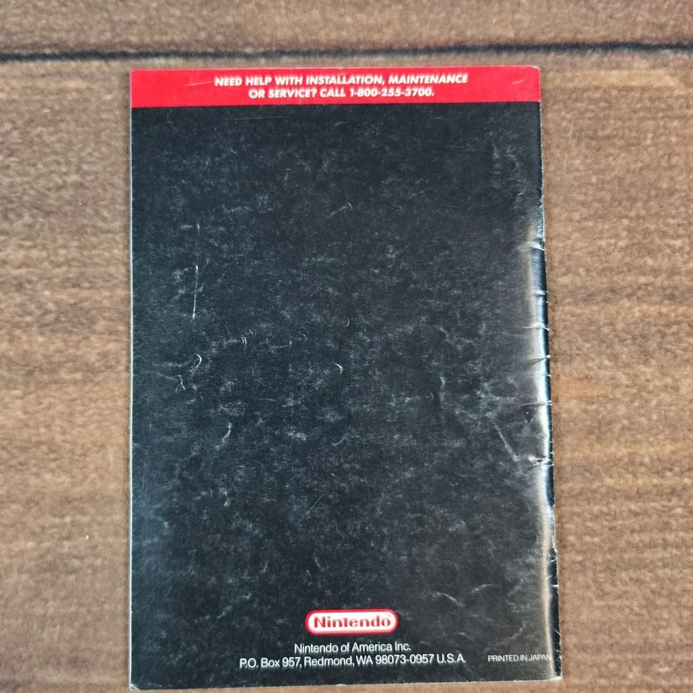 Nintendo Zelda A Link to the Past SNES Manual Black Gold Good Vintage RPG Guide